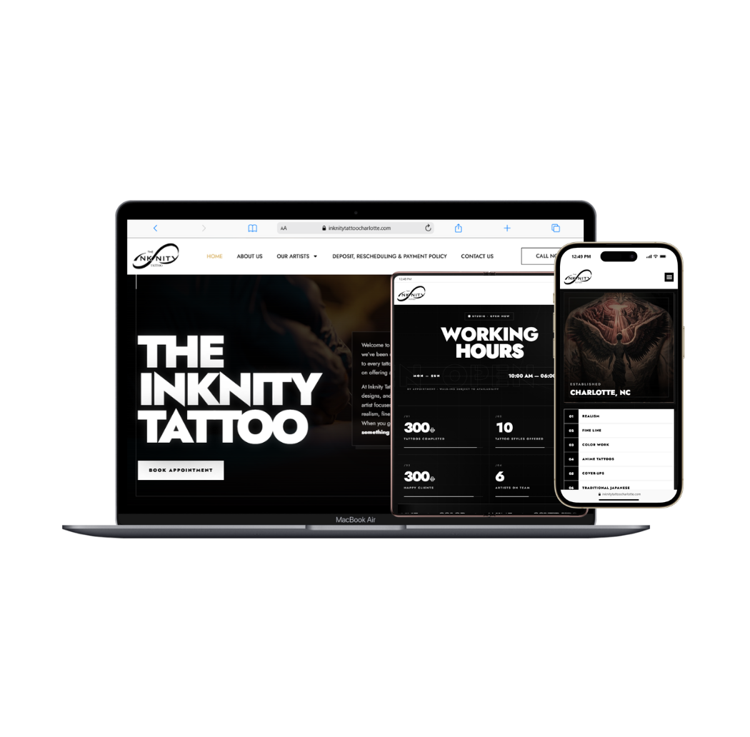 Ảnh preview website Inknity Tattoo